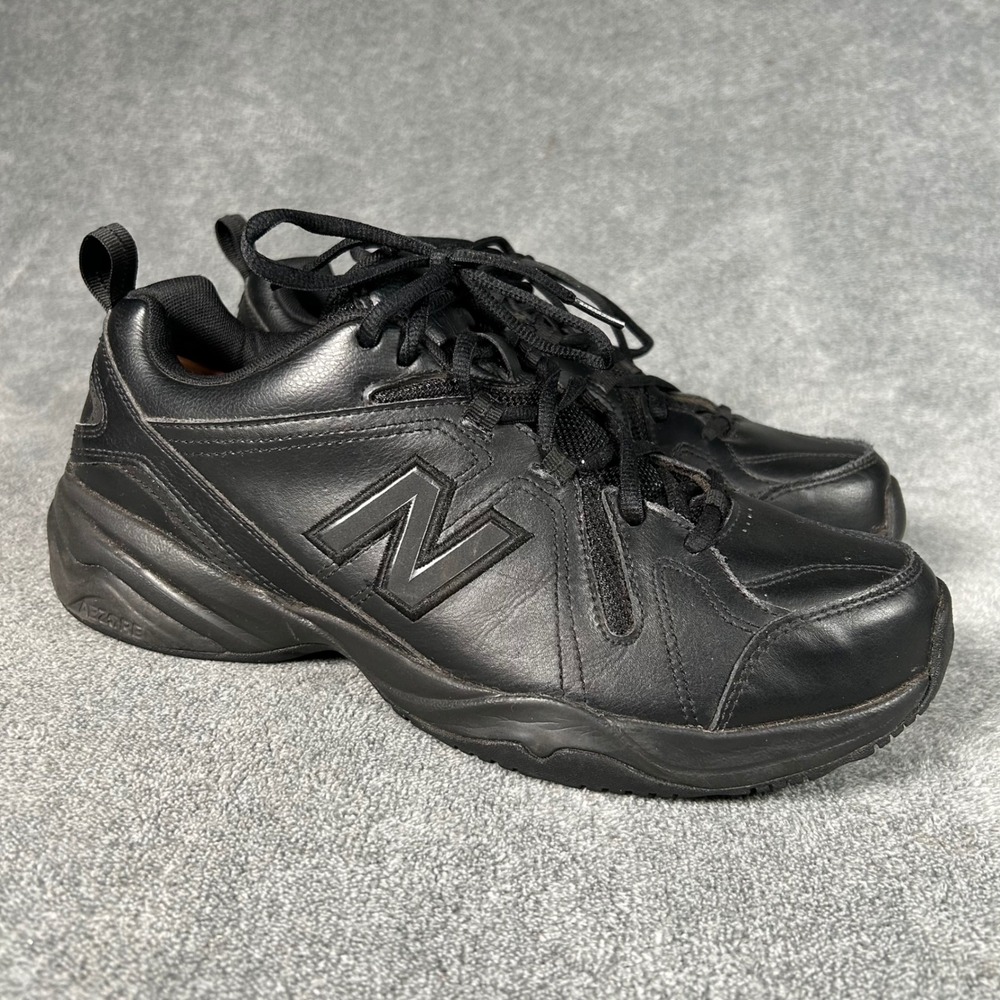 New Balance 608v4 Mens 11.5 2E Wide Black Leather Training Shoes MX608V4B